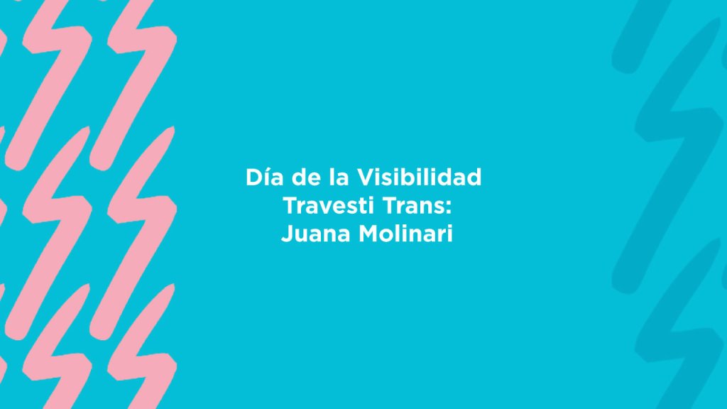 Día de la visibilidad travesti trans: Juana Molinari.