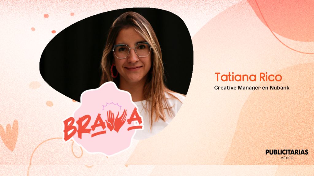 Imagen con la foto de Tatiana Rico y el logo de Bravas.